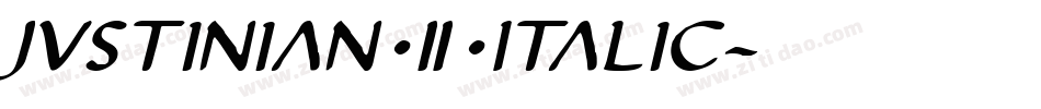 Justinian 2 Italic字体转换